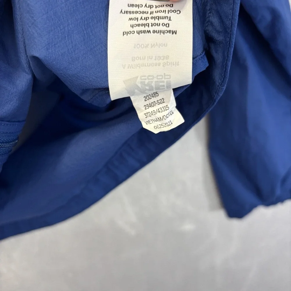 REI Co-op Lightweight Packable Hooded Windbreaker Jacket Mens Medium Blue Nylon